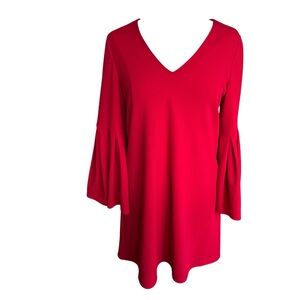 Antonio Melani Emily Bell Sleeve Red Dress Women’s Sz  US 6 NEW Holiday Party
